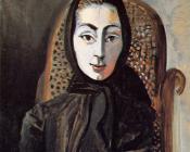 巴勃罗 毕加索 : 着披肩的杰奎琳